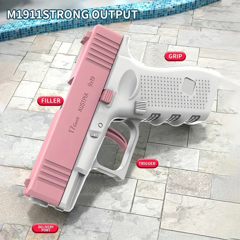 Pistolet na wodę dla dzieci – letnia zabawka ogrodowa
